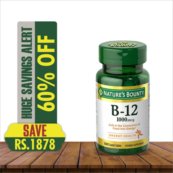 NATURE'S BOUNTY B-12 1000MCG 100 TABLETS