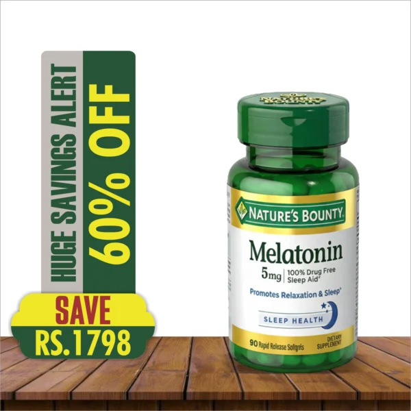 NATURE’S BOUNTY MELATONIN 05MG 90 CAPSULES