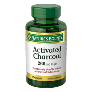 NATURES BOUNTY ACTIVATED CHARCOAL 260MG 100 CAPSULES