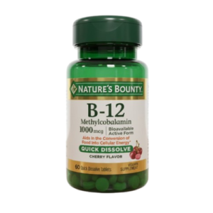 NATURES BOUNTY B-12 1000MCG METHYLCOBALAMIN 60 Q.D TABLETS