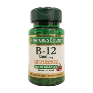 NATURES BOUNTY B-12 5000MCG 40 Q.D TABLETS