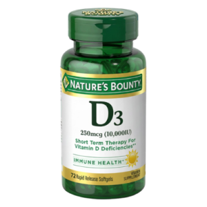 NATURES BOUNTY D3-10,000IU 72 RAPID RELEASE SOFTGELS