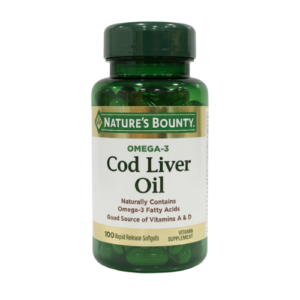 NATURES BOUNTY OMEGA 3 COD LIVER OIL 100 SOFTGELS