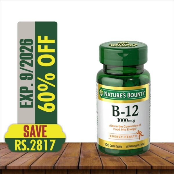 NATURE'S BOUNTY B-12 1000MCG 100 TABLETS