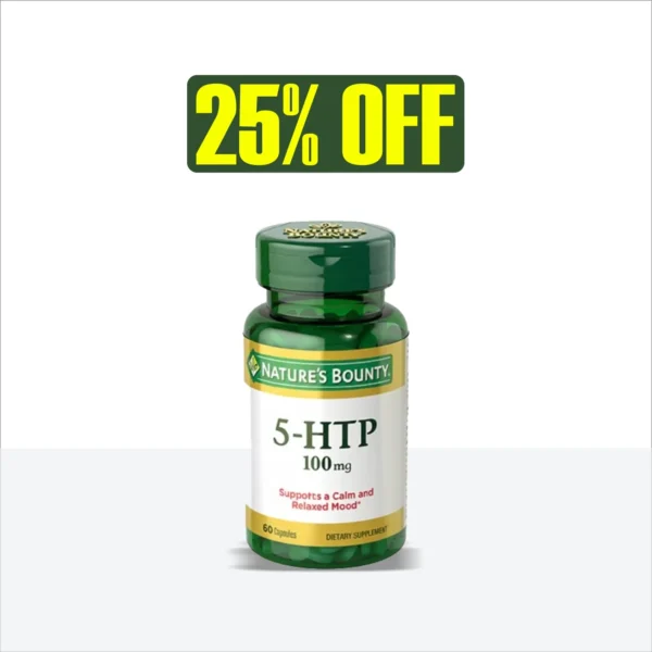 Nature's Bounty 5-HTP 100mg 60 Capsules | Buy in Pakistan
