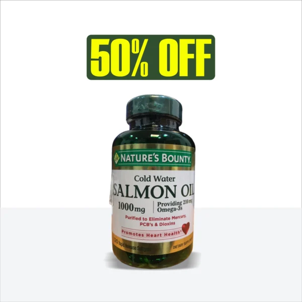 Nature's Bounty Salmon Oil 1000mg 120 SoftGels |Buy in Pakistan