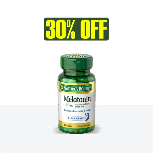 Nature's Bounty Melatonin 10mg |60 capsules |Buy in Pakistan