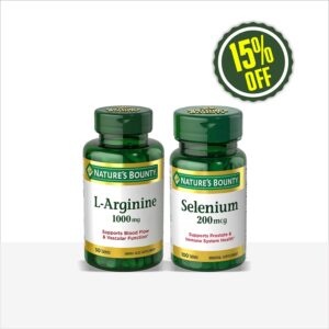 NB L-ARGININE 1000MG (50’S) & NB SELENIUM 200MCG (100’S)