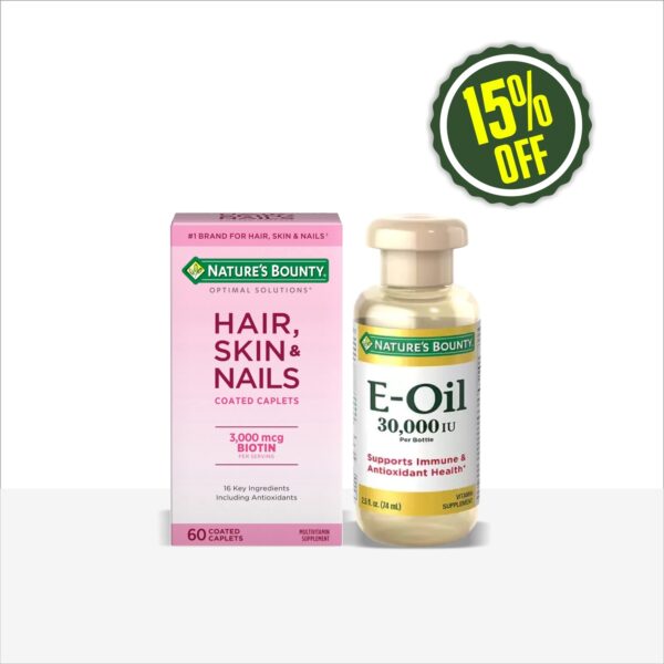 NB HAIR, SKIN AND NAILS (60’S) & NB VITAMIN E-OIL 30,000IU