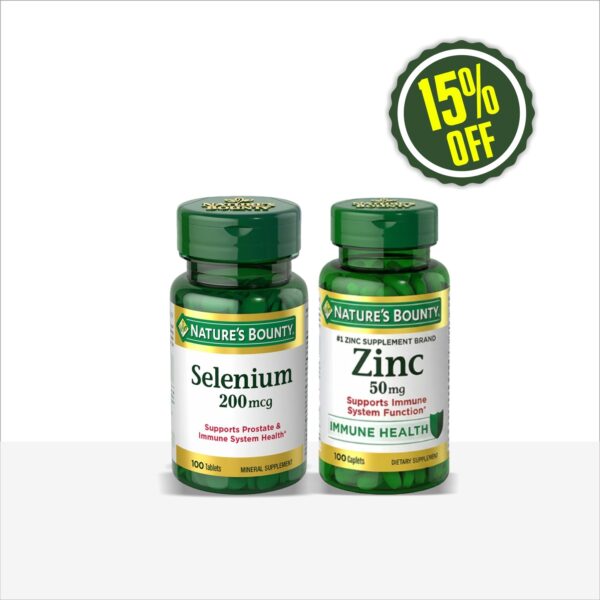 NB SELENIUM 200MCG (100’S) & NB ZINC 50MG (100’S)