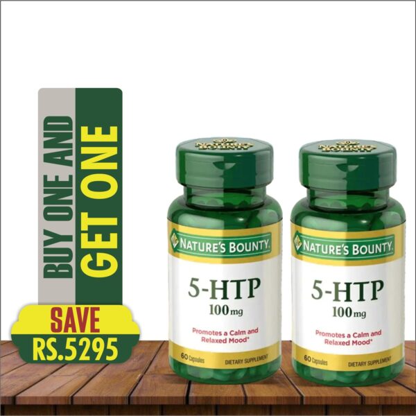 NATURE'S BOUNTY 5-HTP 100MG 60 CAPSULES