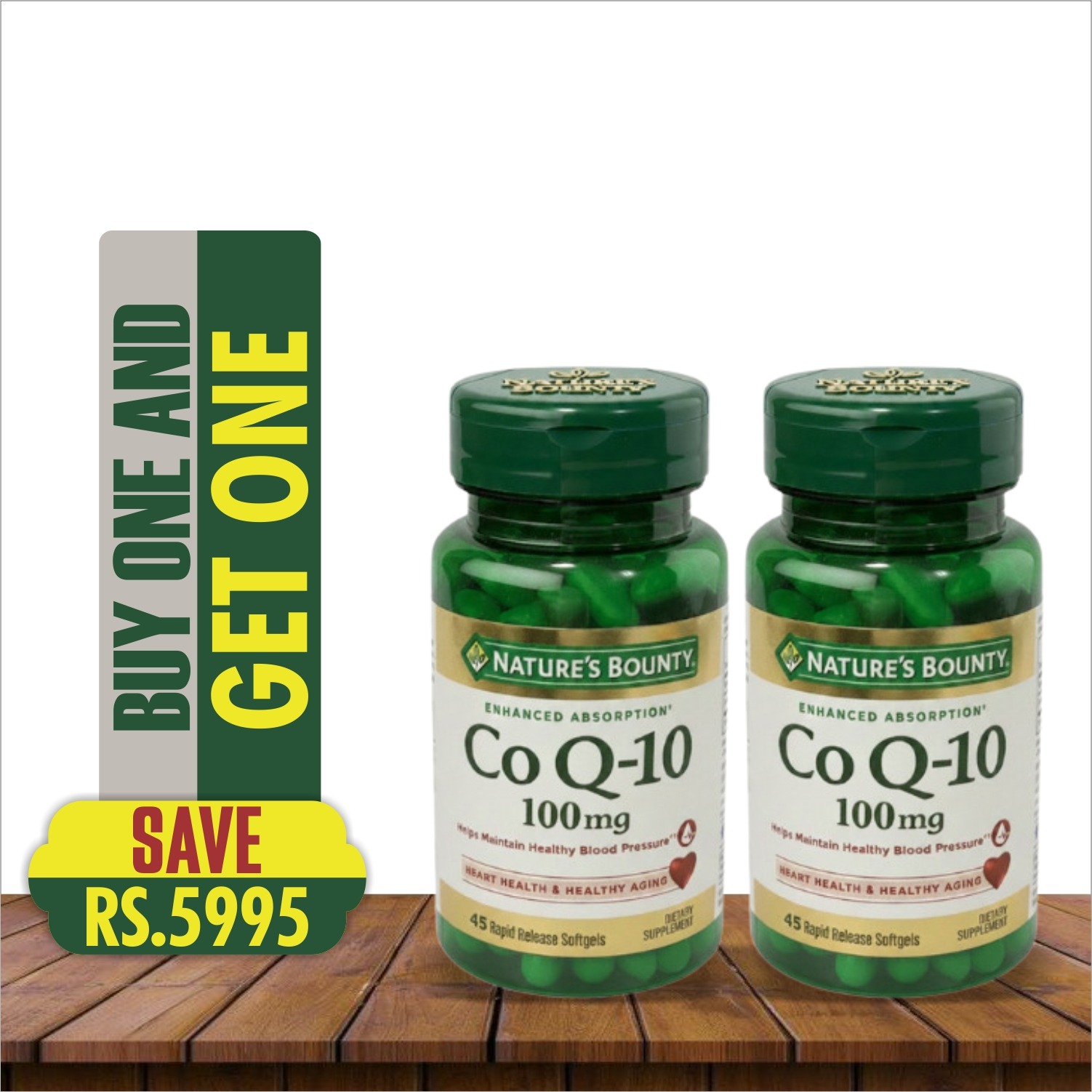NATURE'S BOUNTY CO Q-10 100MG 45 SOFTGELS