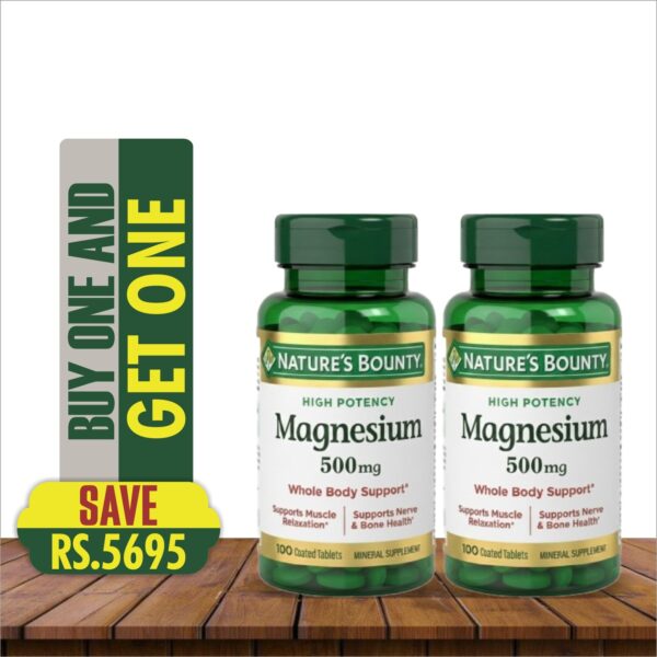 NATURE'S BOUNTY MAGNESIUM 500MG 100'S