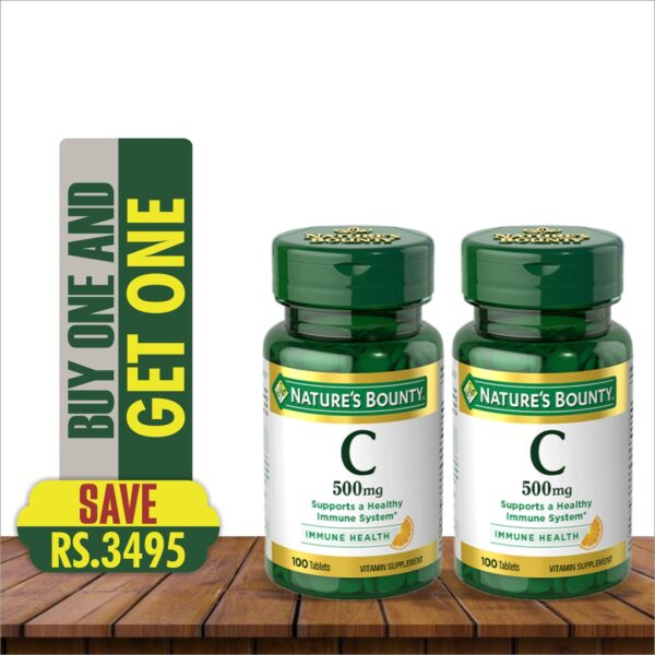NATURE'S BOUNTY VITAMIN C 500MG 100 TABS