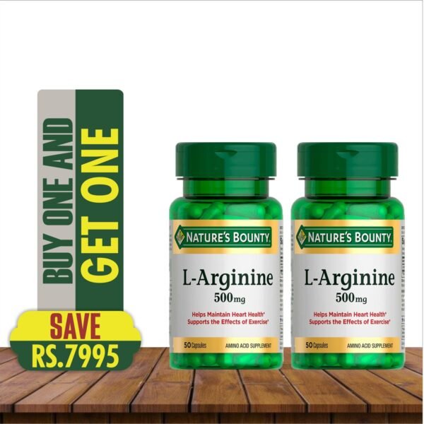 NATURE'S BOUNTY L-ARGININE 500MG (50’S) (BUY 1 GET 1 FREE)