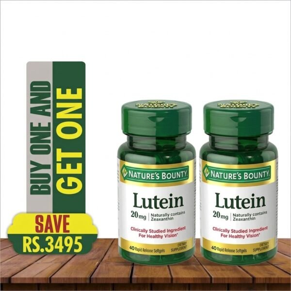 NATURE'S BOUNTY LUTEIN 20MG 40 SOFTGELS (BUY 1 GET 1 FREE)