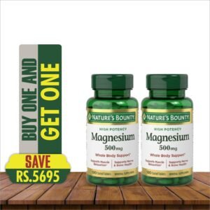NATURE'S BOUNTY MAGNESIUM 500MG 100'S (BUY 1 GET 1 FREE)